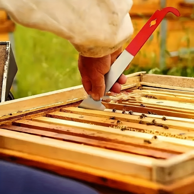 Beehive Frame Wax - Bienenrahmen-Schaber Multifunktionales Bienenstock-Werkzeug Wachsentferner Nagelzieher Wabenreiniger