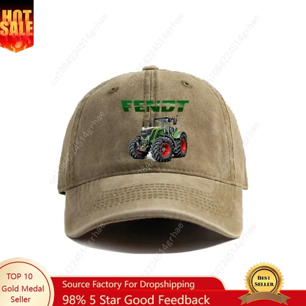 Agriculture Farming Hats - 2025 Fendt Landwirtschaftliche Traktoren Distressed Baseball