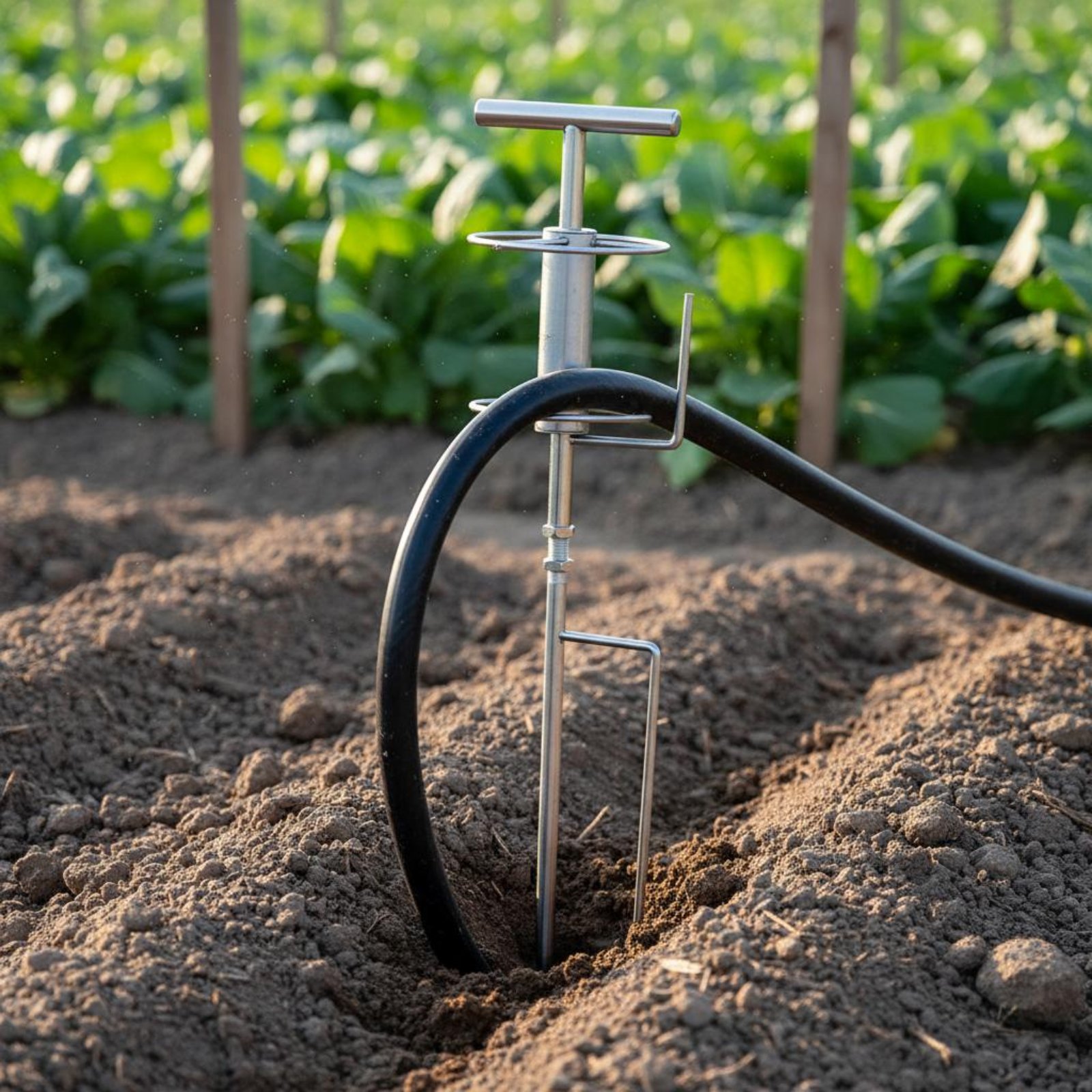 Farming Pipe For Agriculture - Landwirtschaftlicher Schlauchzieher mit Doppelwelle, Metall-Schlauchführungswerkzeug für